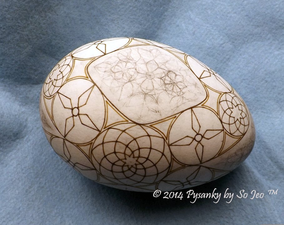 WIP Ukrainian Easter Egg Batik Art Pysanky By So Jeo